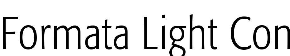 Formata Light Condensed Font Download Free